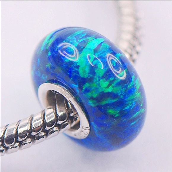 Opal bead with silver Core - Picture 5 of 8